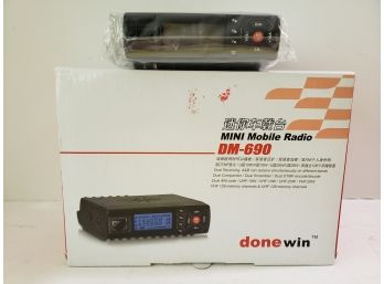 Done Win Mini Mobile Radio DM-690 Sealed In Box With Manual