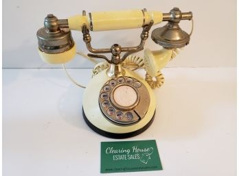 Vintage TT Systems Corporation Cream Rotary Dial Telephone
