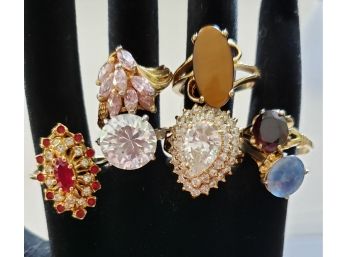 Asst Gold Filled And Gold Plate Ring Lot
