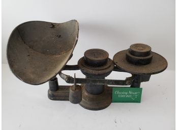 Vintage Cast Iron Weighing Scales