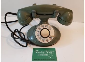Vintage Green Western Electric Bell System Rotary Telephone