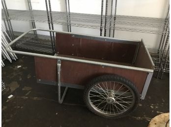 Heavy Duty Garden Cart With Removable Dump Door (tires Need Air)