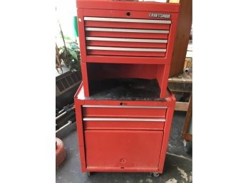 Stack Tool Box On Wheels With Tools Pictured