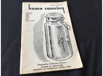 Antique Canning Book