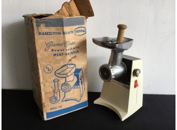 Vintage Hamilton Beach Electric Meat Grinder