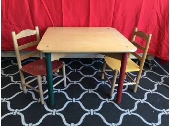 Vintage Child's Table And Chairs