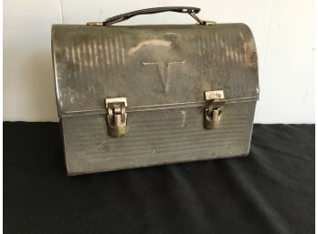 Old Lunch Box And Thermos