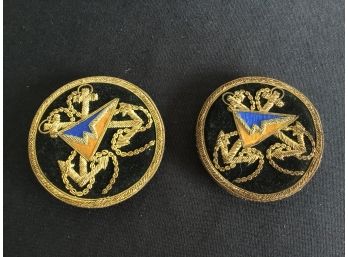 Early Military Fabric  Pins