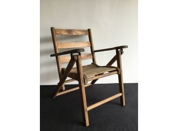 Unique Old Children's Wood Folding Chair