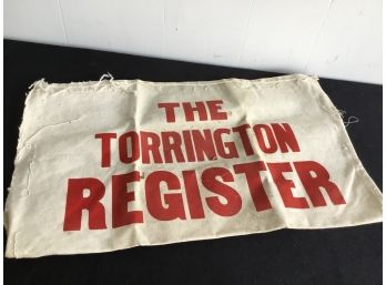 The Torrington Register Part Of Old Newspaper Bag