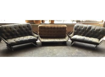 Very Old Set Of 3 Sleigh Seats