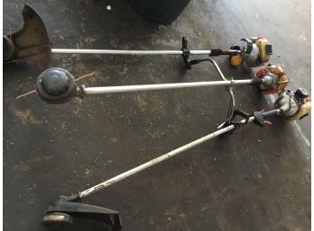 Lot Of 3 Weed Whackers With Compression. Need Work Do Not Run