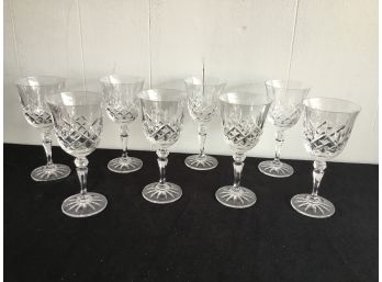 GALWAY Irish Crystal Glasses Set Of 8