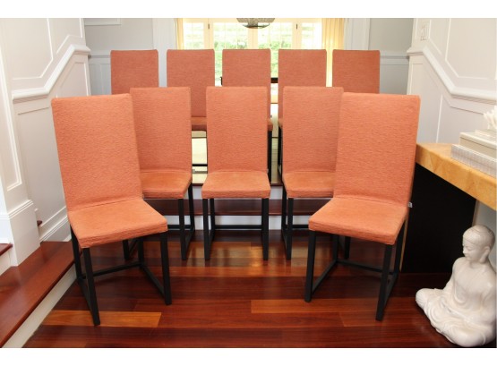 Armani/Casa By Giorgio Armani Wien Set Of Ten High Back Dining Chairs (RETAIL $16,100)