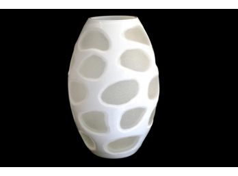 Lilian August White Moon Glass Vase (RETAIL $225)