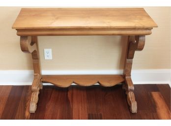 Matahati Solid Reclaimed Teak Carved Wood Custom Made Console Table