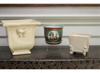 Mid Atlantic Pottery Horse Themed Planter And More