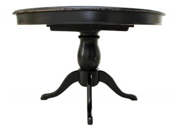 Buying & Design Round Black Italian Pedestal Table