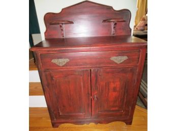 Vintage Cherry Refinished Wash Stand Cabinet - Awesome Piece!