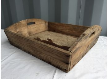 Antique Wood Crate, Flat,