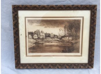 Signed And Numbered Russian Sepia Country