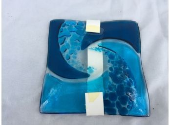 Art Glass Dishes M&D, Trinke And Ring