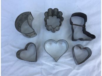 6 Cookie Cutters Hearts Boots Monn