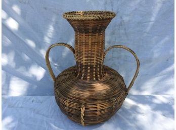 Wicker 'Vase' Shaped Basket