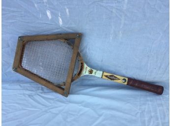 Vintage Wood Tennis Racquet With Frame: Model Rod Laver