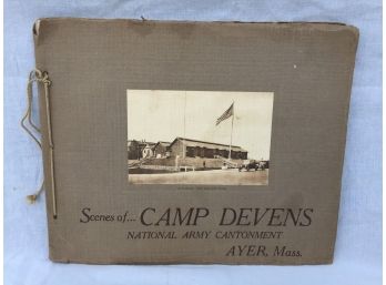 Camp Devens Military Photo Book + 1 Solidier Portrait RARE