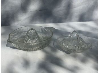 2 Glass Juicers Small And Large