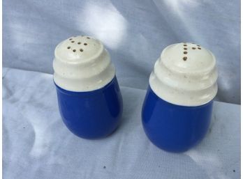 Salt And Pepper Blue And White Ceramic
