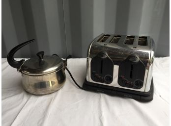 Bagel Dual Toaster And Tea Pot