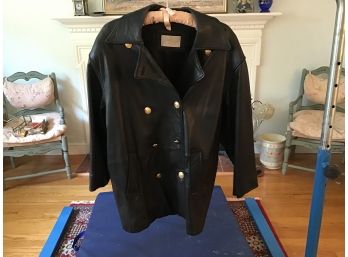 Lord & Taylor Black Leather Jacket - Size 10