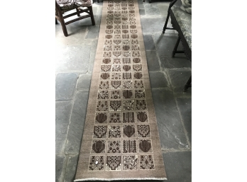 Antique Persian TABRIZ Carpet Runner 2' 6' X 12' 8' 100% Wool Hand Woven