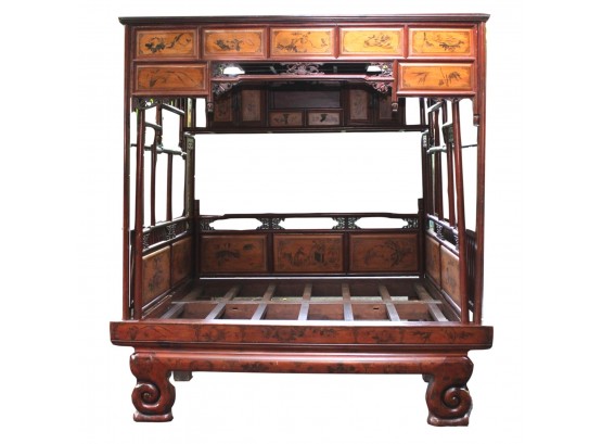 Chinese Wooden Matrimonial Bed