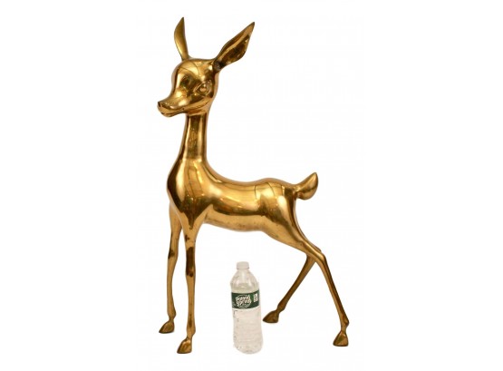 LARGE Heavy Brass Reindeer Bambi Figurine - JUST IN TIME FOR THE HOLIDAYS!