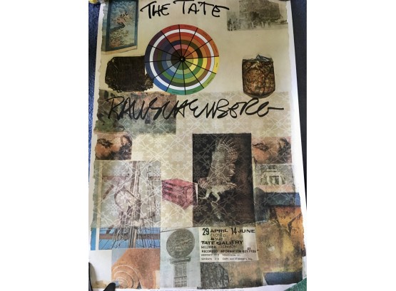 Robert Rauschenberg Poster  'Tate Gallery' 1981  London Exhibition