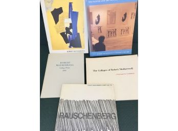 Lot Of 5 Robert Rauschenberg & Robert Motherwell Art  Books