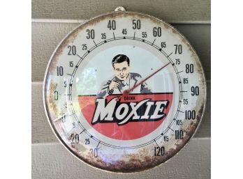 Vintage Moxie Soda Outdoor Thermometer