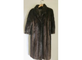 Vintage Long Hair Beaver Fur Coat