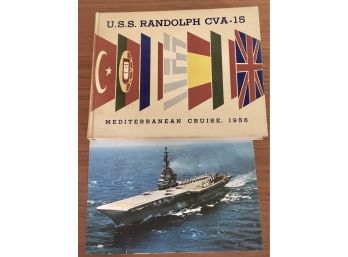 1956 USS Randolph Aircraft Carrier Cruise Book 170 Pages