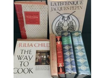 Cook Book Lot A - Julia Childs, Jaques Pepin, NY Times