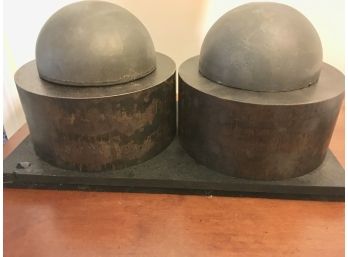 Modernist Heavy Iron Abstract / Found Objects Sculpture