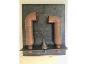 Modernist Heavy  Abstract  Pipe Art / Found Objects Sculpture 20' X 24'.