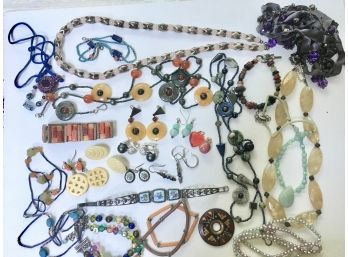 Jewelry Lot B - Necklaces, Bracelets, Earrings