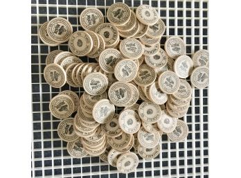 Vintage Moxie Soda Wooden Nickels - Lot Of 100 Pcs