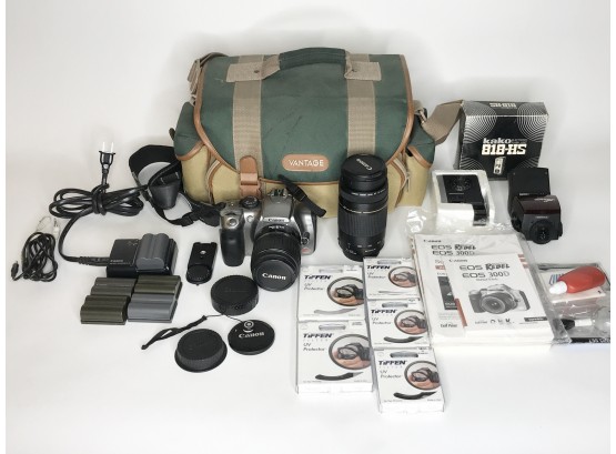 Canon EOS Rebel Camera, Canon Zoom Lense EF 75-300, And MUCH MORE!