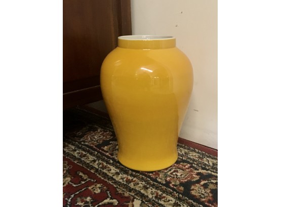 Large Mustard Yellow Vase