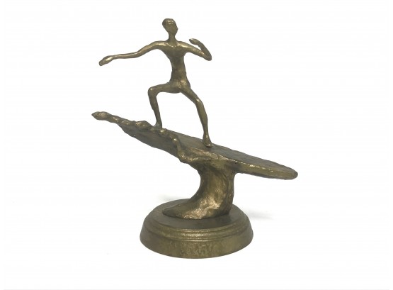 Brass Surfer Statue